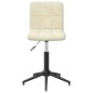 Esszimmerstühle 2 Stk. Drehbar Creme Samt Esszimmerstühle 2 Stk. Drehbar Creme Samt