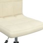 Esszimmerstühle 2 Stk. Drehbar Creme Samt Esszimmerstühle 2 Stk. Drehbar Creme Samt
