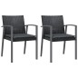 vidaXL 3-tlg. Garten-Essgruppe mit Kissen Poly Rattan und Stahl vidaXL 3-tlg. Garten-Essgruppe mit Kissen Poly Rattan und Stahl