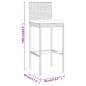 vidaXL 9-tlg. Gartenbar-Set mit Kissen Grau Poly Rattan vidaXL 9-tlg. Gartenbar-Set mit Kissen Grau Poly Rattan