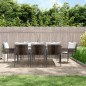 vidaXL 9-tlg. Garten-Essgruppe mit Kissen Poly Rattan und Stahl vidaXL 9-tlg. Garten-Essgruppe mit Kissen Poly Rattan und Stahl