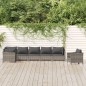 vidaXL 7-tlg. Garten-Lounge-Set mit Kissen Grau Poly Rattan vidaXL 7-tlg. Garten-Lounge-Set mit Kissen Grau Poly Rattan