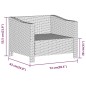 vidaXL 7-tlg. Garten-Lounge-Set mit Kissen Grau Poly Rattan vidaXL 7-tlg. Garten-Lounge-Set mit Kissen Grau Poly Rattan