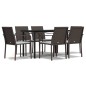 vidaXL 7-tlg. Garten-Essgruppe mit Kissen Poly Rattan und Stahl vidaXL 7-tlg. Garten-Essgruppe mit Kissen Poly Rattan und Stahl