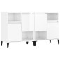 vidaXL Sideboards 2 Stk. Hochglanz-Weiß 60x35x70 cm Holzwerkstoff vidaXL Sideboards 2 Stk. Hochglanz-Weiß 60x35x70 cm Holzwerkstoff