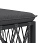 vidaXL 6-tlg. Garten-Lounge-Set mit Kissen Anthrazit Stahl vidaXL 6-tlg. Garten-Lounge-Set mit Kissen Anthrazit Stahl