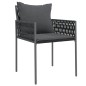 vidaXL 7-tlg. Garten-Essgruppe mit Kissen Poly Rattan und Stahl vidaXL 7-tlg. Garten-Essgruppe mit Kissen Poly Rattan und Stahl