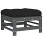 vidaXL 5-tlg. Garten-Lounge-Set mit Kissen Grau Massivholz vidaXL 5-tlg. Garten-Lounge-Set mit Kissen Grau Massivholz