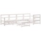 vidaXL 6-tlg. Garten-Lounge-Set mit Kissen Weiß Massivholz vidaXL 6-tlg. Garten-Lounge-Set mit Kissen Weiß Massivholz
