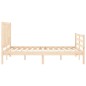 vidaXL Massivholzbett mit Kopfteil 90x200 cm vidaXL Massivholzbett mit Kopfteil 90x200 cm