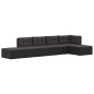 vidaXL 6-tlg. Garten-Lounge-Set mit Kissen Schwarz Poly Rattan vidaXL 6-tlg. Garten-Lounge-Set mit Kissen Schwarz Poly Rattan