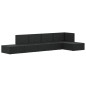 vidaXL 6-tlg. Garten-Lounge-Set mit Kissen Schwarz Poly Rattan vidaXL 6-tlg. Garten-Lounge-Set mit Kissen Schwarz Poly Rattan