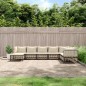 vidaXL 8-tlg. Garten-Lounge-Set mit Kissen Anthrazit Poly Rattan vidaXL 8-tlg. Garten-Lounge-Set mit Kissen Anthrazit Poly Rattan