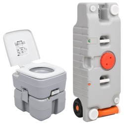vidaXL Tragbare Camping-Toilette mit Wasserbehälter