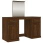 vidaXL Schminktisch mit Spiegel Braun Eichen-Optik 130x50x132,5 cm vidaXL Schminktisch mit Spiegel Braun Eichen-Optik 130x50x132,5 cm