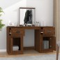 vidaXL Schminktisch mit Spiegel Braun Eichen-Optik 130x50x132,5 cm vidaXL Schminktisch mit Spiegel Braun Eichen-Optik 130x50x132,5 cm