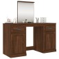 vidaXL Schminktisch mit Spiegel Braun Eichen-Optik 130x50x132,5 cm vidaXL Schminktisch mit Spiegel Braun Eichen-Optik 130x50x132,5 cm