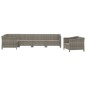 vidaXL 6-tlg. Garten-Lounge-Set mit Kissen Grau Poly Rattan vidaXL 6-tlg. Garten-Lounge-Set mit Kissen Grau Poly Rattan