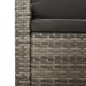 vidaXL 6-tlg. Garten-Lounge-Set mit Kissen Grau Poly Rattan vidaXL 6-tlg. Garten-Lounge-Set mit Kissen Grau Poly Rattan