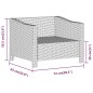 vidaXL 6-tlg. Garten-Lounge-Set mit Kissen Grau Poly Rattan vidaXL 6-tlg. Garten-Lounge-Set mit Kissen Grau Poly Rattan