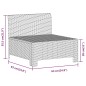 vidaXL 6-tlg. Garten-Lounge-Set mit Kissen Grau Poly Rattan vidaXL 6-tlg. Garten-Lounge-Set mit Kissen Grau Poly Rattan