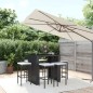 vidaXL 7-tlg. Gartenbar-Set mit Kissen Schwarz Poly Rattan vidaXL 7-tlg. Gartenbar-Set mit Kissen Schwarz Poly Rattan