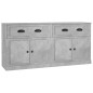 vidaXL Sideboards 2 Stk. Betongrau Holzwerkstoff vidaXL Sideboards 2 Stk. Betongrau Holzwerkstoff