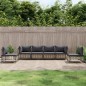 vidaXL 6-tlg. Garten-Lounge-Set mit Kissen Anthrazit Poly Rattan vidaXL 6-tlg. Garten-Lounge-Set mit Kissen Anthrazit Poly Rattan