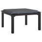 vidaXL 4-tlg. Garten-Lounge-Set Schwarz und Grau Poly Rattan vidaXL 4-tlg. Garten-Lounge-Set Schwarz und Grau Poly Rattan