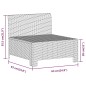 vidaXL 7-tlg. Garten-Lounge-Set mit Kissen Grau Poly Rattan vidaXL 7-tlg. Garten-Lounge-Set mit Kissen Grau Poly Rattan