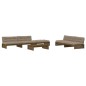 vidaXL 6-tlg. Garten-Lounge-Set mit Kissen Honigbraun Massivholz vidaXL 6-tlg. Garten-Lounge-Set mit Kissen Honigbraun Massivholz