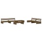 vidaXL 6-tlg. Garten-Lounge-Set mit Kissen Honigbraun Massivholz vidaXL 6-tlg. Garten-Lounge-Set mit Kissen Honigbraun Massivholz
