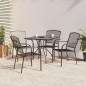 vidaXL 5-tlg. Garten-Essgruppe Anthrazit Stahl vidaXL 5-tlg. Garten-Essgruppe Anthrazit Stahl