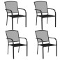 vidaXL 5-tlg. Garten-Essgruppe Anthrazit Stahl vidaXL 5-tlg. Garten-Essgruppe Anthrazit Stahl