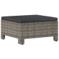 vidaXL 5-tlg. Garten-Lounge-Set mit Kissen Grau Poly Rattan vidaXL 5-tlg. Garten-Lounge-Set mit Kissen Grau Poly Rattan