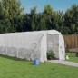 vidaXL Gewächshaus mit Stahlrahmen Weiß 44 m² 22x2x2 m vidaXL Gewächshaus mit Stahlrahmen Weiß 44 m² 22x2x2 m