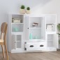 vidaXL Highboards 3 Stk. Weiß Holzwerkstoff vidaXL Highboards 3 Stk. Weiß Holzwerkstoff