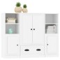 vidaXL Highboards 3 Stk. Weiß Holzwerkstoff vidaXL Highboards 3 Stk. Weiß Holzwerkstoff