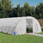 vidaXL Gewächshaus mit Stahlrahmen Weiß 88 m² 22x4x2 m vidaXL Gewächshaus mit Stahlrahmen Weiß 88 m² 22x4x2 m