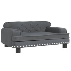 vidaXL Hundebett Dunkelgrau 70x45x30 cm Samt