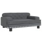 vidaXL Hundebett Dunkelgrau 70x45x30 cm Samt vidaXL Hundebett Dunkelgrau 70x45x30 cm Samt