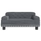 vidaXL Hundebett Dunkelgrau 70x45x30 cm Samt vidaXL Hundebett Dunkelgrau 70x45x30 cm Samt