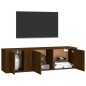 vidaXL 2-tlg. TV-Schrank-Set Braun Eichen-Optik Holzwerkstoff vidaXL 2-tlg. TV-Schrank-Set Braun Eichen-Optik Holzwerkstoff