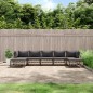 vidaXL 7-tlg. Garten-Lounge-Set mit Kissen Anthrazit Poly Rattan vidaXL 7-tlg. Garten-Lounge-Set mit Kissen Anthrazit Poly Rattan