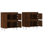 Sideboards 2 Stk. Braun Eichen-Optik Holzwerkstoff Sideboards 2 Stk. Braun Eichen-Optik Holzwerkstoff