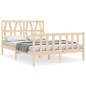 vidaXL Massivholzbett mit Kopfteil 140x190 cm vidaXL Massivholzbett mit Kopfteil 140x190 cm