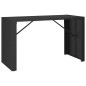 vidaXL 9-tlg. Gartenbar-Set Schwarz Poly Rattan & Massivholz Akazie vidaXL 9-tlg. Gartenbar-Set Schwarz Poly Rattan & Massivholz Akazie