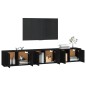 vidaXL TV-Wandschränke 3 Stk. Schwarz 80x34,5x40 cm vidaXL TV-Wandschränke 3 Stk. Schwarz 80x34,5x40 cm