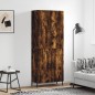 Highboard Räuchereiche 69,5x34x180 cm Holzwerkstoff Highboard Räuchereiche 69,5x34x180 cm Holzwerkstoff