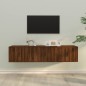 vidaXL 3-tlg. TV-Schrank-Set Braun Eichen-Optik Holzwerkstoff vidaXL 3-tlg. TV-Schrank-Set Braun Eichen-Optik Holzwerkstoff